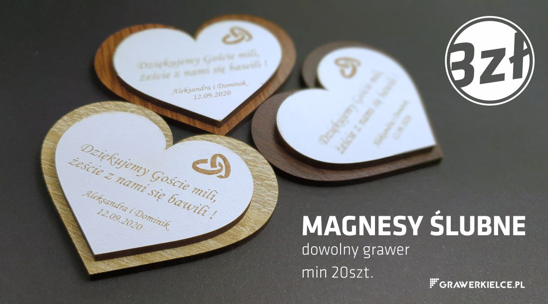 ślubne magnesy